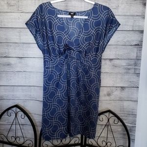 🍓 Blue White Mossimo Blouse Blue White L
